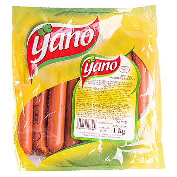 Сосиски Яно Yano 1kg 12шт/ящ