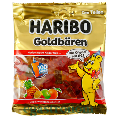 Желейки ведмідь золото Харібо Haribo gold 175g 40шт/ящ