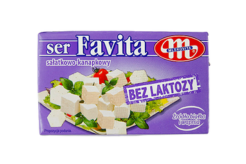 Сир фета фавіта без лактози Млековіта Mlekovita favita bez laktozy 270g 24шт/ящ
