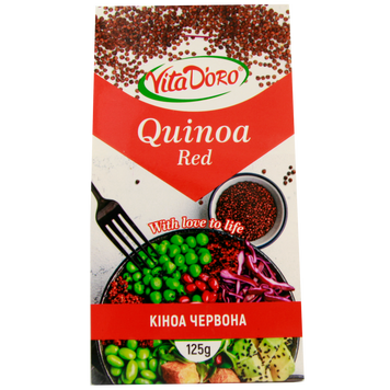 Кіноа червона ВітаДоро VitaDoro quinoa red 125g 6шт/уп 6уп/ящ