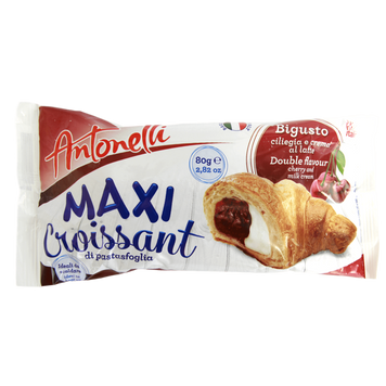 Круасан макси со вкусом вишни Антонелли Antonelli maxi 80g 16шт/ящ