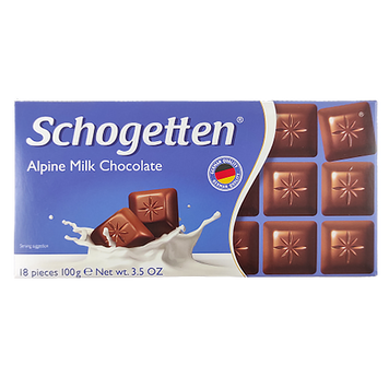 Шоколад альпійське молоко Шогеттен Schogetten alpine milk 100g 15шт/ящ