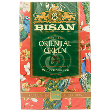 Чай зелений східний зелений Бісан Bisan oriental green 100g 16шт/ящ