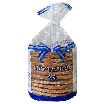 Вафлі бельгійські з карамеллю Штропвафелс Stroopwafels 378g 20шт/ящ