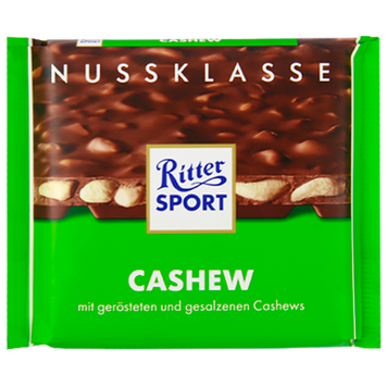 Шоколад Ріттер Спорт кеш'ю Ritter Sport cashew 100g 12шт/ящ