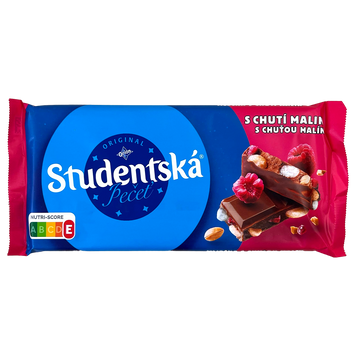 Шоколад з малиною та арахісом і кусочками мармеладу Студентська Studentska 170g 16шт/ящ