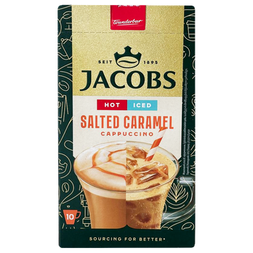 Кофейный напиток 3в1 карамельное латое Якобс Jacobs caramel latte 24*12g 10пач/ящ
