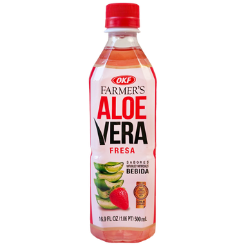 Напій негазований алое вера полуниця ОКФ OKF strawberry 500ml 20шт/ящ