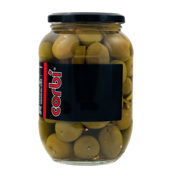 Оливки коктейль велетні з смаком анчоусів Корбі Corbi 835/400g 8шт/ящ
