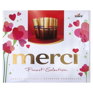 Цукерки асорті Мерсі Merci 250g 10шт/ящ