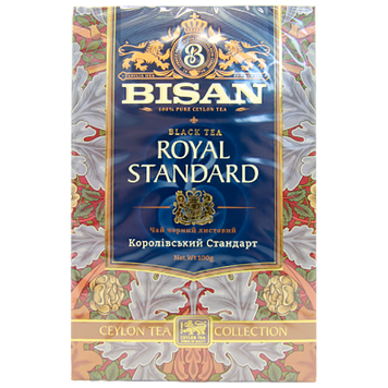 Чай чорний королівський стандарт Бісан Bisan royal standart 100g 15шт/ящ