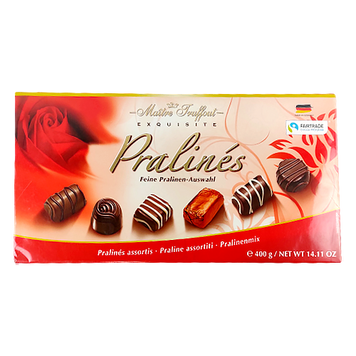 Цукерки асорті червоні Маітре Maitre Truffout 400g