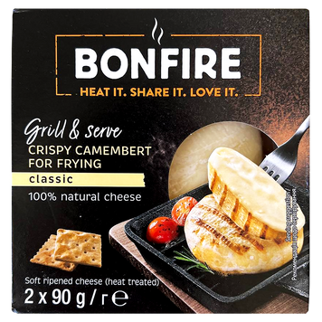 Сир камамбер гриль хрусткий Бонфаєр Bonfire crispy 2*90g 6шт/ящ