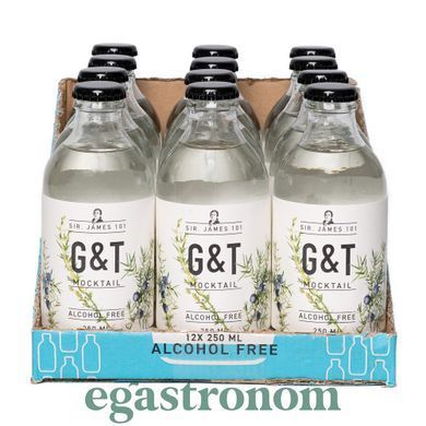 Коктейль безалкогольний джин-тонік Сер Джеймс 101 Sir.James 101 gin tonic 250ml 12шт/ящ