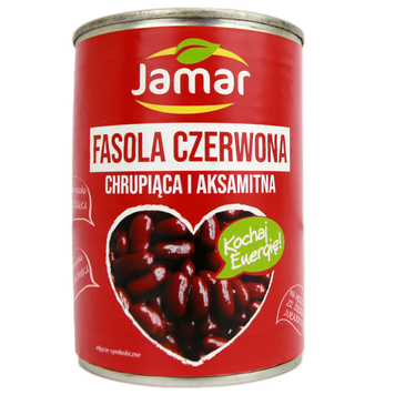 Квасоля червона консервована Джамар Jamar fasola czerwona 400/220g 20шт/ящ