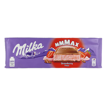 Шоколад клубника Милка Milka mmMax strawberry 300g 13шт/ящ