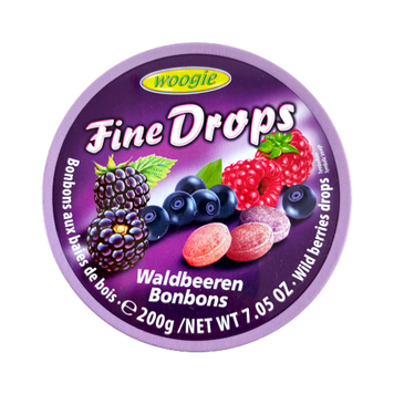 Льодяники ягідний мікс Дропс Drops waldbeeren 200g 10шт/ящ