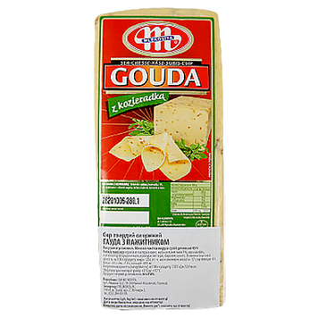 Сир Гауда Млековіта з пажитником Mlekovita Gouda z kozieradka 3kg 6шт/ящ