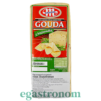 Сыр Гауда Млековита с пажитником Mlekovita Gouda z kozieradka 3kg