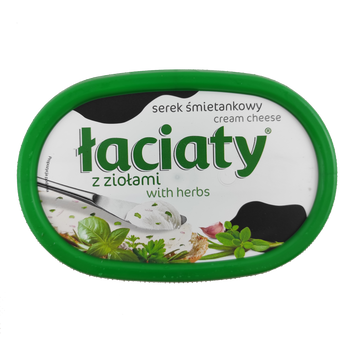 Крем-сир зелень Лаціата Łaciaty 135g 12шт/ящ