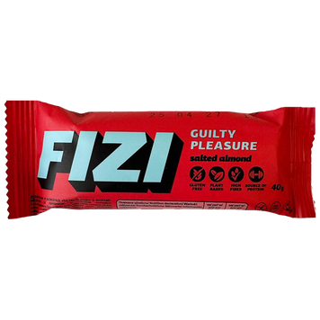 Батончик солений мигдаль (без цукру) Фізі Fizi salted almond 40g 10шт/ящ
