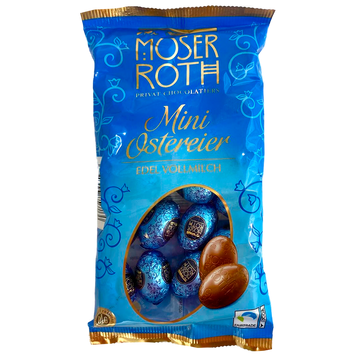 Шоколадные яйца молочный шоколад Мозер Роч Moser Roth vollmilch 150g