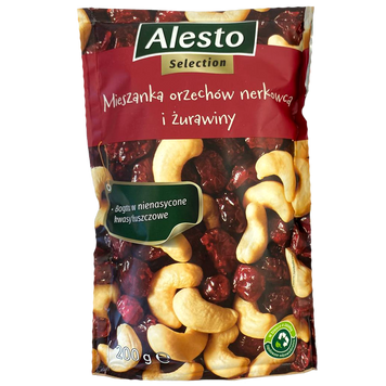 Горішки мікс журавлина та кешью (черв.) Алесто Alesto Mix cranberry mix 200g 27шт/ящ