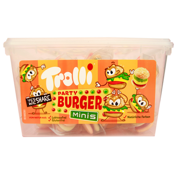 Желейки міні бургер Троллі Trolli burger 600g 6шт/ящ