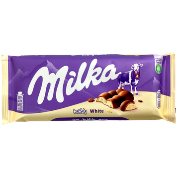 Шоколад з білими бульбашками Мілка Milka white bubbly 95g 15шт/ящ