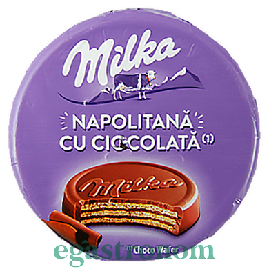 Вафлі з какао кремом Мілка Milka Wafer choko wafer 30g 30шт/пач 4пач/ящ