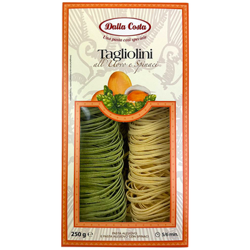 Макарони з яйцем і шпинатом Далла Коста Dalla Costa 250g 10шт/ящ