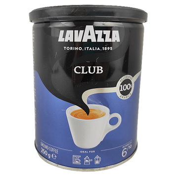 Кава клаб арабіка (мелена) ж/б Лавацца Lavazza club arabica 250g 12шт/ящ