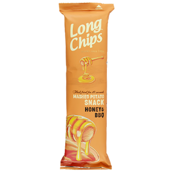 Чипси медове барбекю Лонг Чіпс Long Chips honey bbq 75g 20шт/ящ