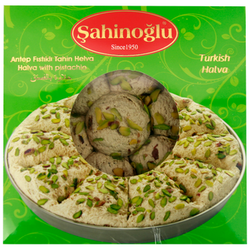 Пешмание (халва) тахинная с фисташками Сахиноглу Sahinoglu 350g 12шт/ящ