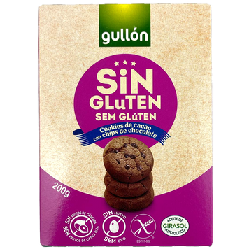 Печиво шоколадне (без глютену) Гуллон Gullon cacao 200g 12шт/ящ