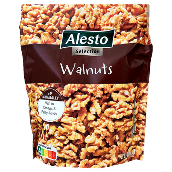 Горішки волоський горіх Алесто Alesto walnyts 200g 30шт/ящ