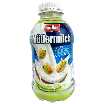 Молочный коктейль фисташка-кокос 1,4% Мюллер Muller 400ml 12шт/ящ