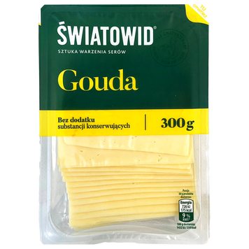 Сир нарізка гауда Святовід Swiatowid gouda 300g 10шт/ящ