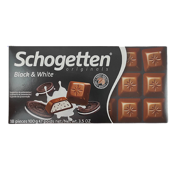 Шоколад Шогеттен 4004 Schogetten black white 100g 15шт/ящ