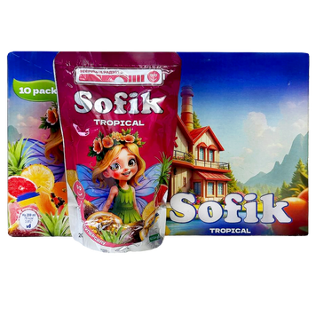 Сік зі смаком маракуї Софік Sofik tropical 200g 10шт/пач