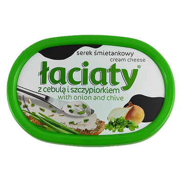 Крем-сир зелень і цибуля Лаціата Łaciaty 135g 12шт/ящ