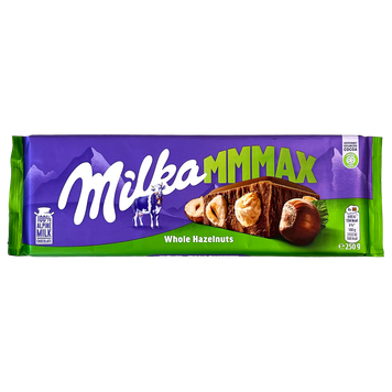 Шоколад цілий лісовий горіх Мілка Milka whole nuts 250g 14шт/ящ