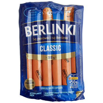 Сосиски Берлинки Berlinki 300g 30шт/ящ