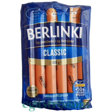 Сосиски Берлинки Berlinki 300g 30шт/ящ