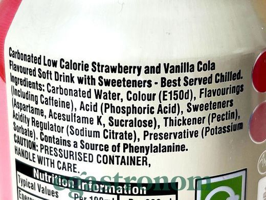 Напій газований зі смаком полуниці (без цукру) Пепсі Pepsi strawberry zero sugar 330ml 24шт/ящ