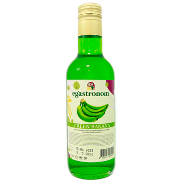 Сироп зелений банан Єгастроном Egastronom green banana 275ml 16шт/ящ