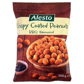 Арахіс в паніровці барбекю Алесто Alesto cruspies bbq 200g 24шт/ящ