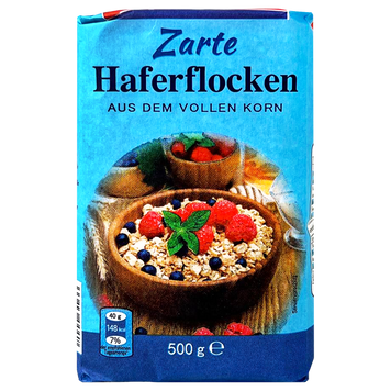Пластівці вівсяні дрібного помолу Хаферфлокен Haferflocken 500g 20шт/ящ