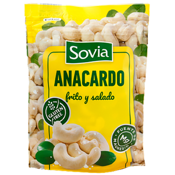 Орешки кешью жареный с солью (без глютена) Совиа Sovia anacardo 150g 24шт/ящ