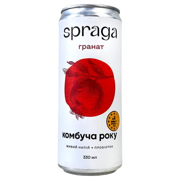 Комбуча гранат ж/б Спрага Spraga 330ml 12шт/ящ